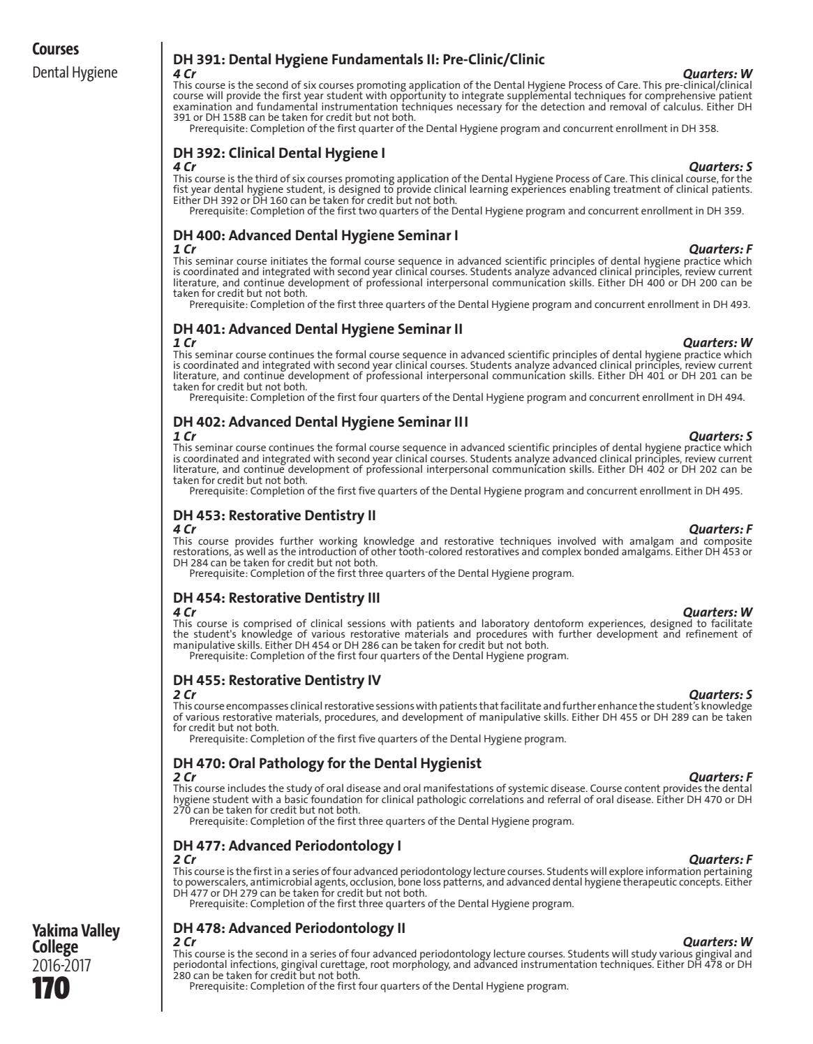 20162017 YVC Course Catalog by Yakima Valley College Issuu