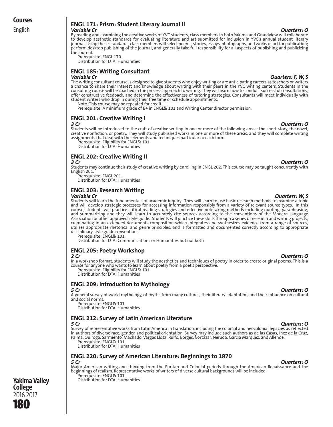 20162017 YVC Course Catalog by Yakima Valley College Issuu