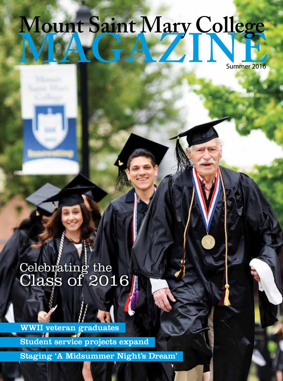 Mount Saint Mary College Magazine Summer 2016 by Mount Saint Mary