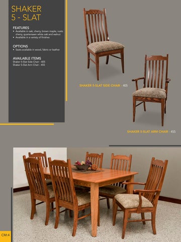 E & G Amish Furniture 2016 Berlin 椅 目录 / Dining Chairs / 第 14 页