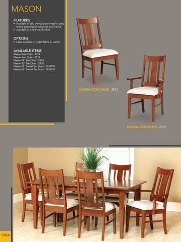 E & G Amish Furniture 2016 Berlin 椅 目录 / Dining Chairs / 第 16 页