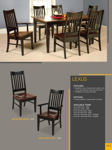 E & G Amish Furniture 2016 Berlin 椅 目录 / Dining Chairs / 第 5 页