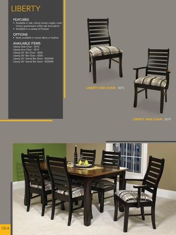 E & G Amish Furniture 2016 Berlin 椅 目录 / Dining Chairs / 第 6 页