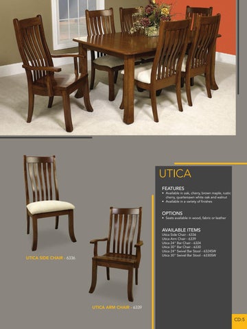 E & G Amish Furniture 2016 Berlin 椅 目录 / Dining Chairs / 第 7 页
