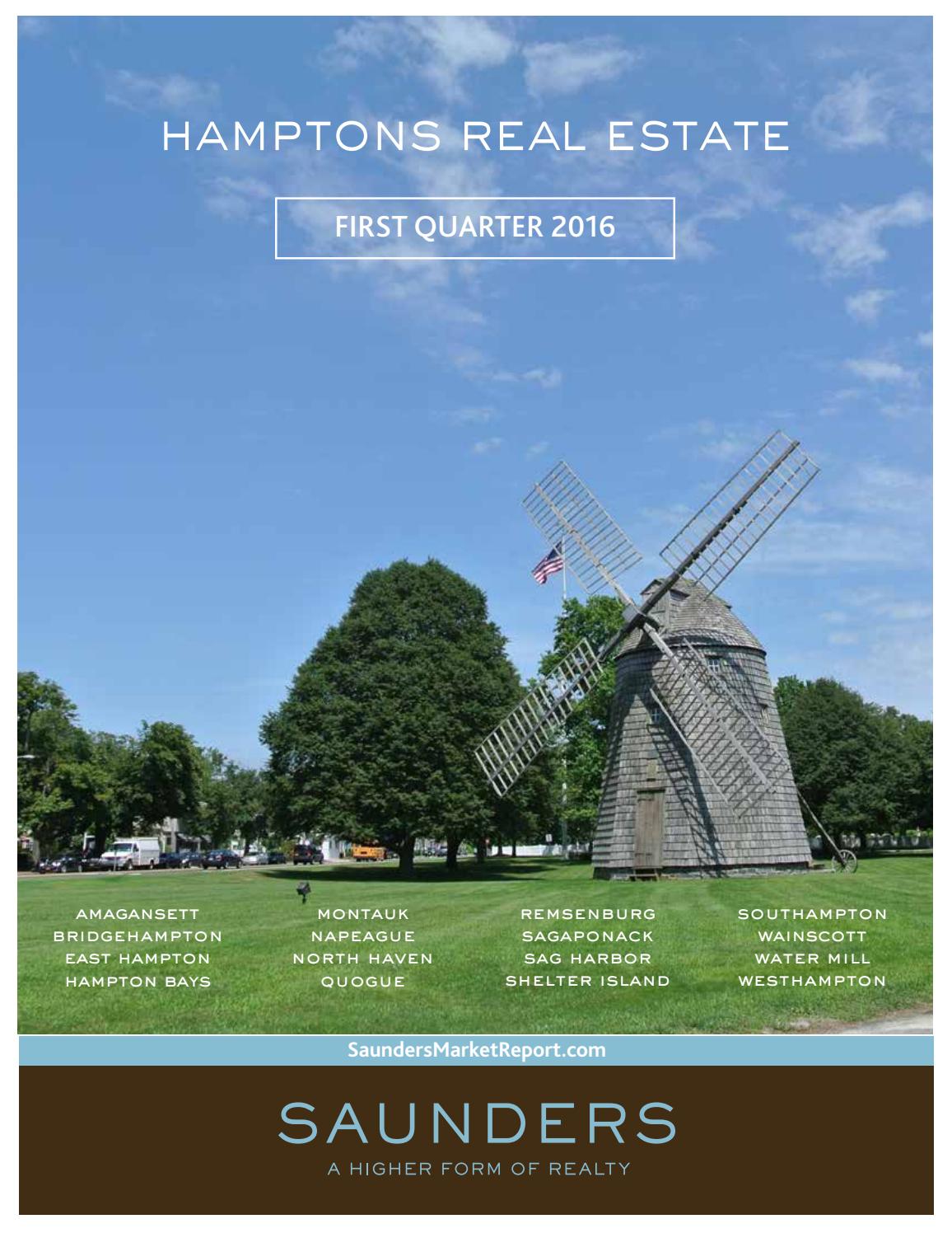 Saunders 2016 1st Quarter Market Report by Saunders & Associates Issuu