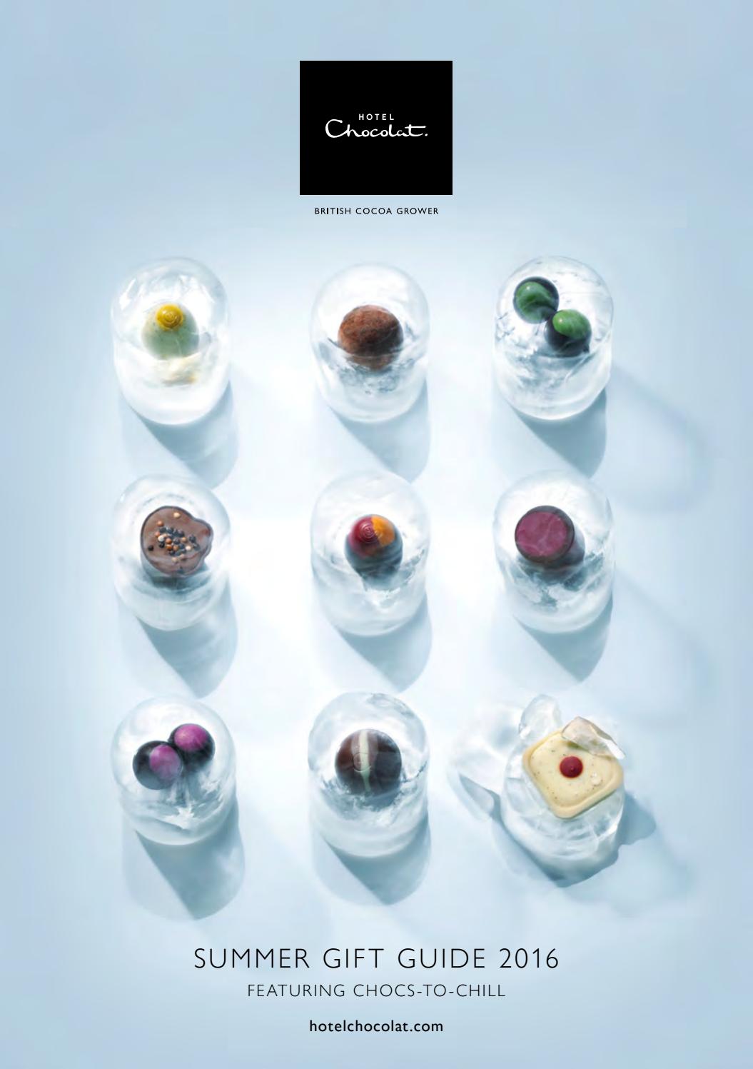 Hotel Chocolat Summer Gift Guide 2016 featuring ChocstoChill by
