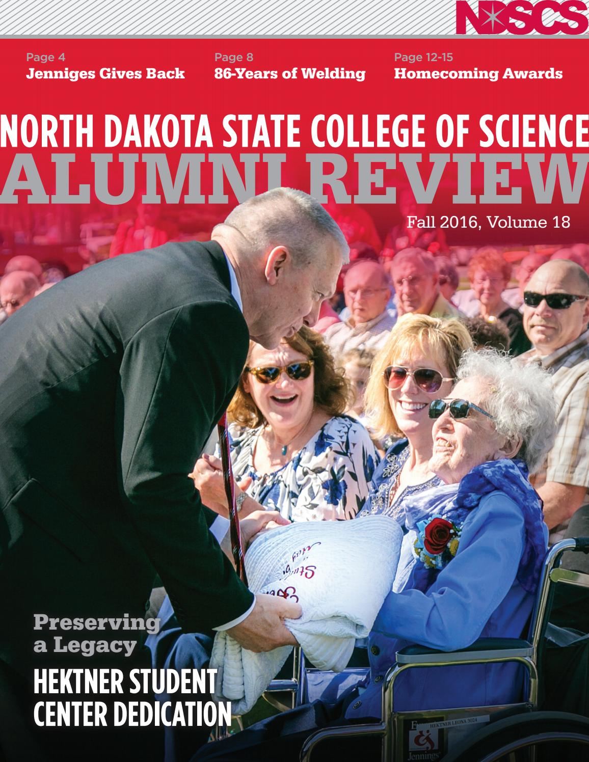 NDSCS Alumni Review Fall 2016 by North Dakota State College of