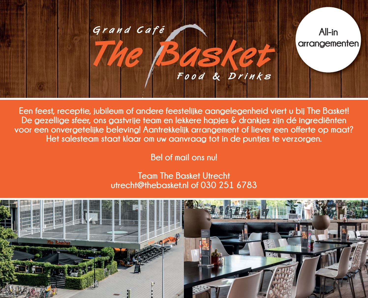 The Basket Utrecht Arrangementen by Brothers Horeca Groep issuu