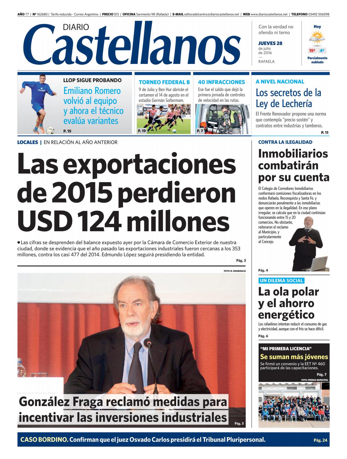 Diario Castellanos 28 07 by Diario Castellanos - Issuu