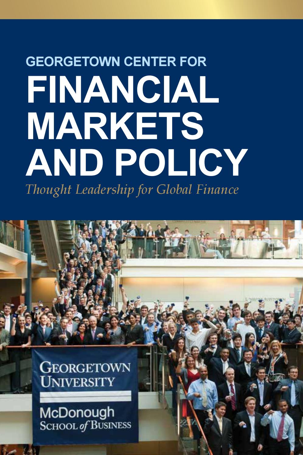 Center for Financial Markets and Policy by
