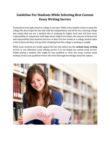 online custom essay writing service