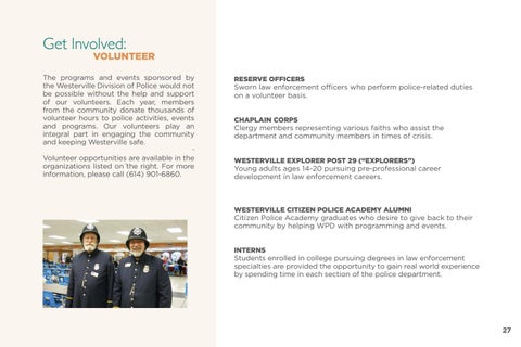 Westerville Division of Police by City of Westerville - Issuu