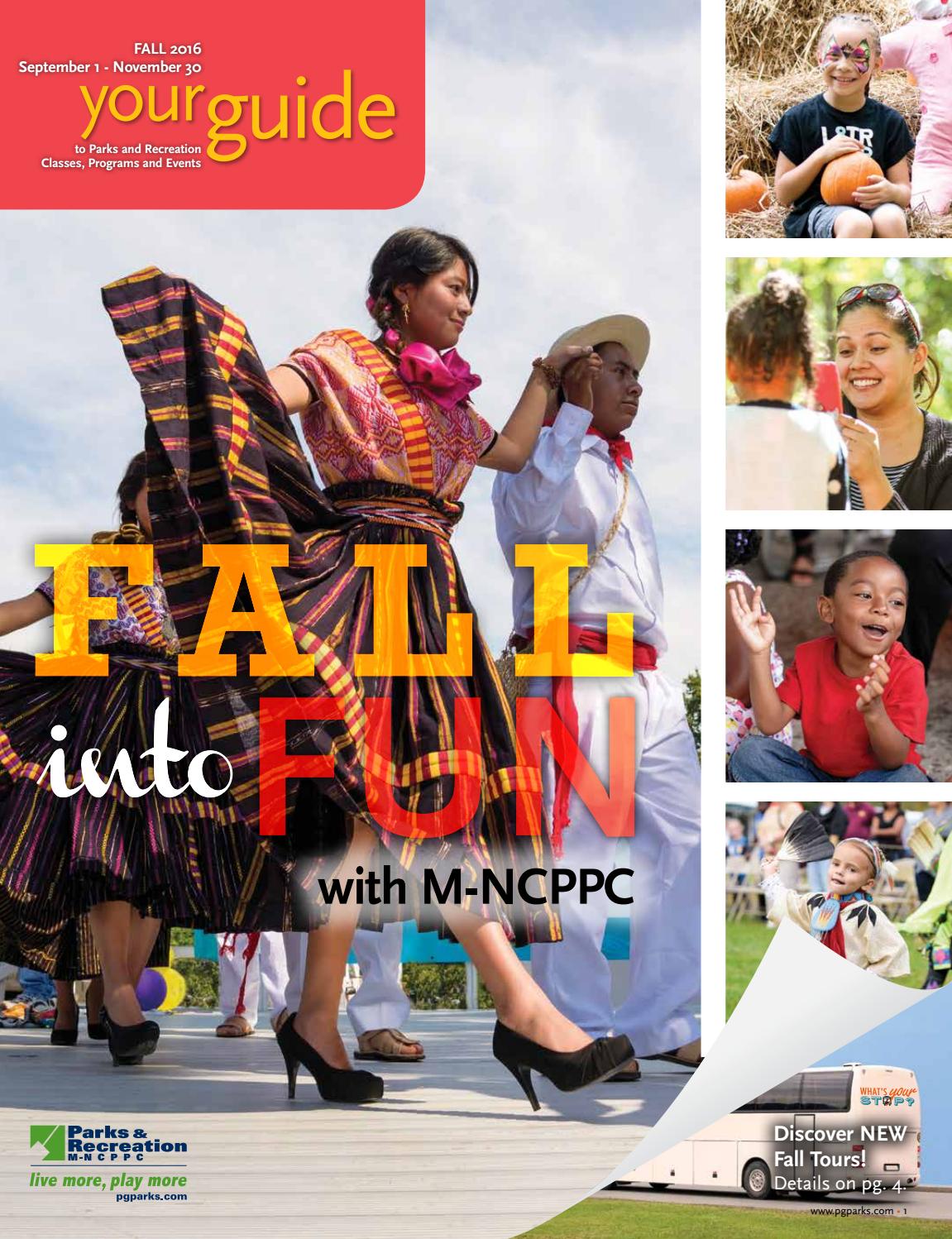 2016 Fall Guide by MNCPPC, Department of Parks & Recreation, Prince