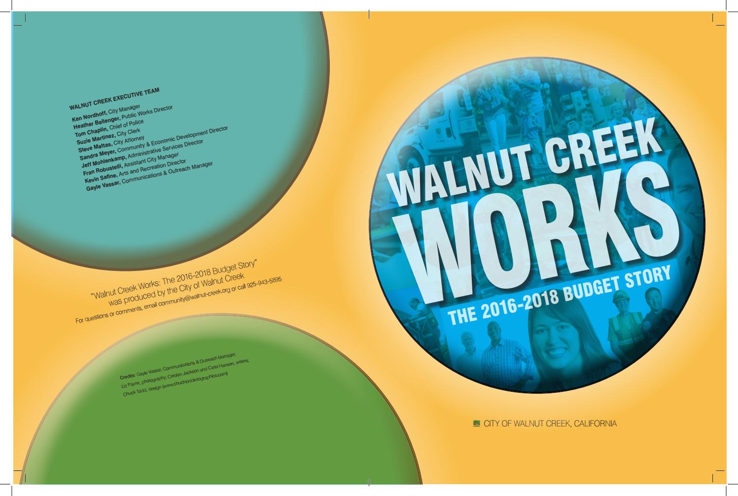 City of walnut creek 2016 18 budget story by City of Walnut Creek Arts
