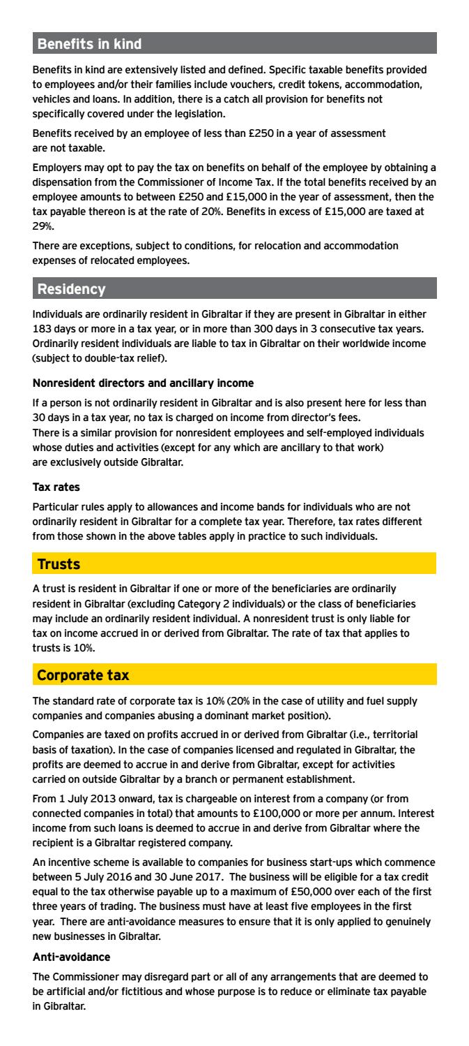 EY Gibraltar Tax Facts 2016 2017 by Gibraltar Finance Issuu