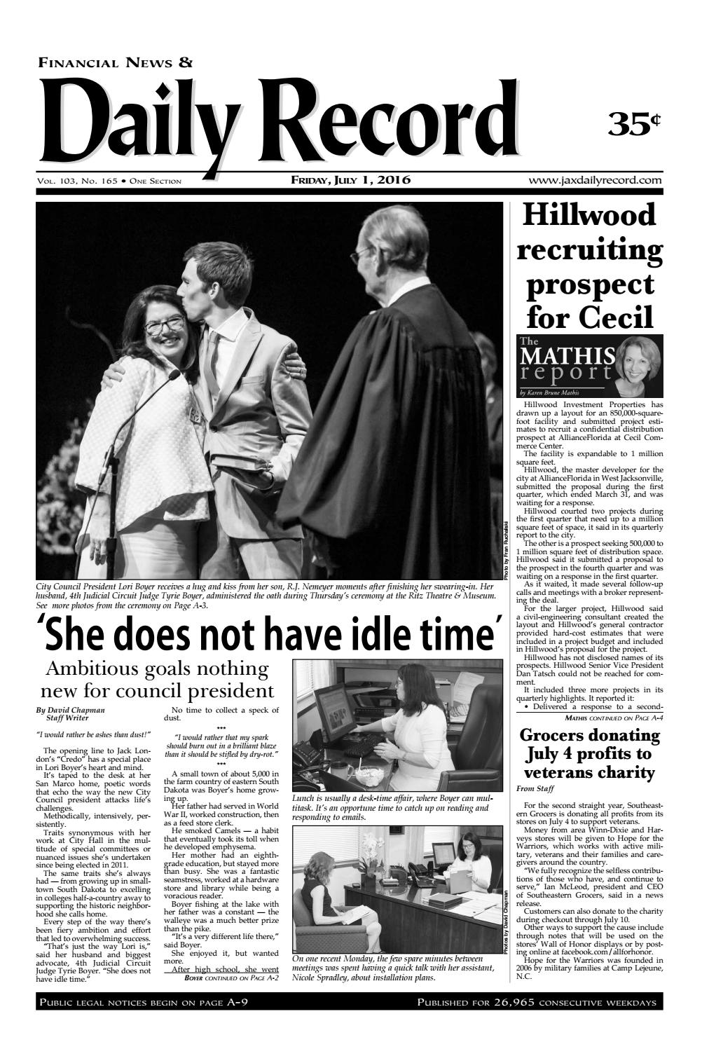 20160701 By Daily Record Observer Llc Issuu