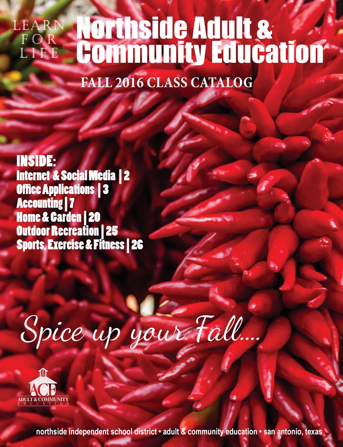 NISD Community Education Fall 2016 catalog by NISD Community Ed Issuu