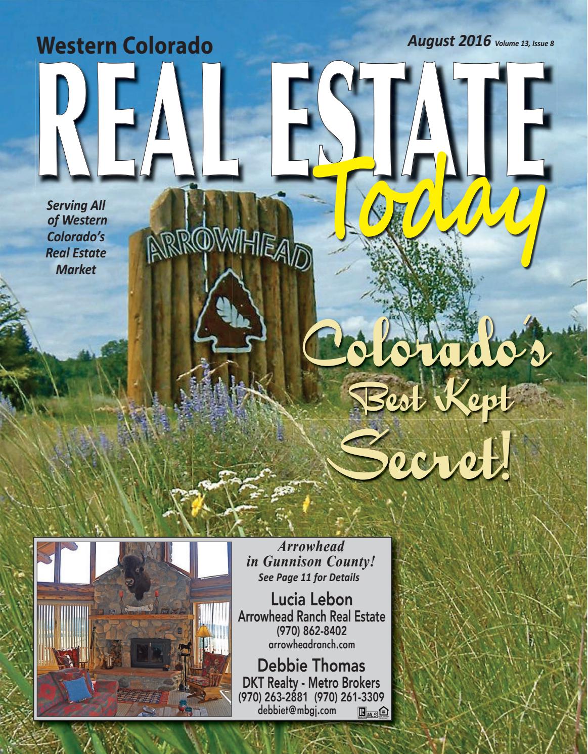 Western Colorado Real Estate Today August 2016 by Real Estate Today