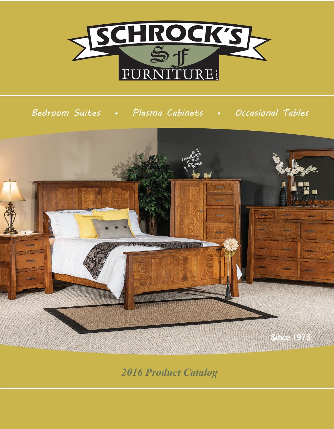 2016 Schrocks Bedroom Catalog / Bedrooms / E & G Amish Furniture by E