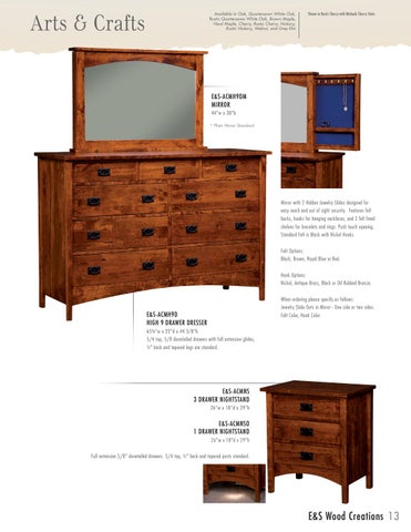 E & G Amish Furniture 2016 E&S 实木 Creations 家具目录 / Bedrooms / 第 13 页