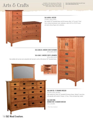 E & G Amish Furniture 2016 E&S 实木 Creations 家具目录 / Bedrooms / 第 16 页