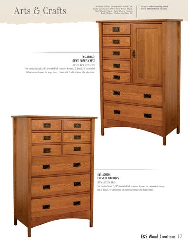 E & G Amish Furniture 2016 E&S 实木 Creations 家具目录 / Bedrooms / 第 17 页
