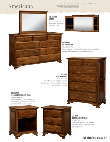 E & G Amish Furniture 2016 E&S 实木 Creations 家具目录 / Bedrooms / 第 19 页