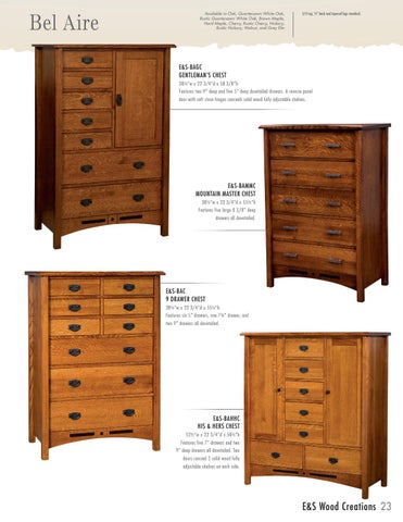 E & G Amish Furniture 2016 E&S 实木 Creations 家具目录 / Bedrooms / 第 23 页