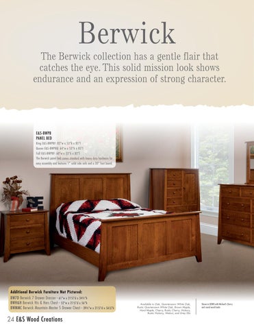 E & G Amish Furniture 2016 E&S 实木 Creations 家具目录 / Bedrooms / 第 24 页