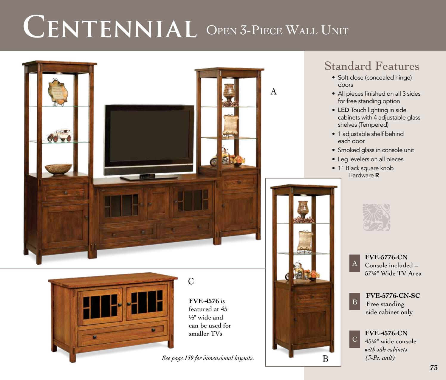 2016 Forks Valley Woodworking Large TV Entertainment Centers Catalog