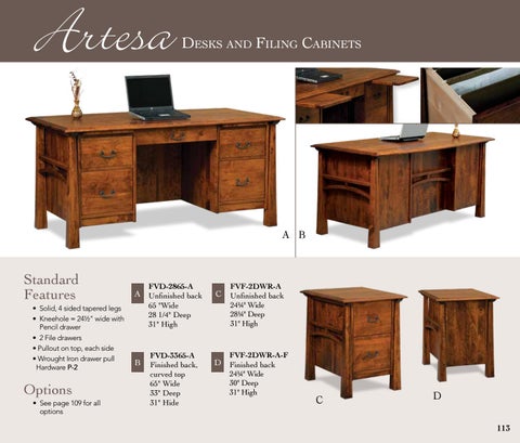 E & G Amish Furniture 2016 Forks Valley Woodworking 书桌 目录 / Desks / 第 11 页