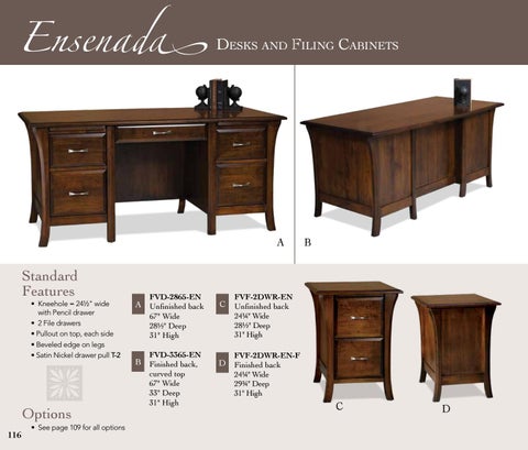 E & G Amish Furniture 2016 Forks Valley Woodworking 书桌 目录 / Desks / 第 14 页