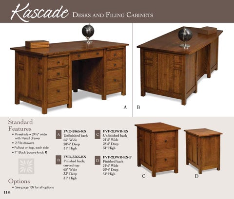 E & G Amish Furniture 2016 Forks Valley Woodworking 书桌 目录 / Desks / 第 16 页