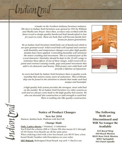 2016 印度 Trail 家具目录 / Beds / E & G Amish Furniture 第 2 页