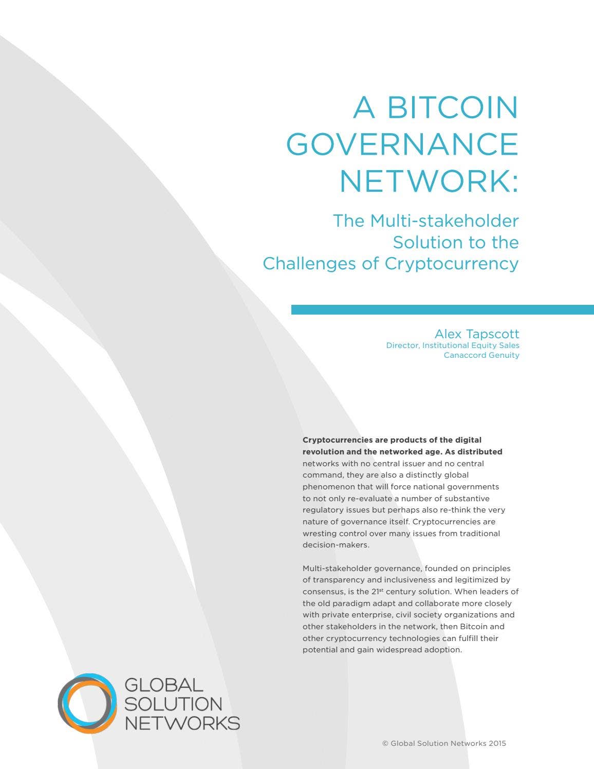 A Bitcoin Governance Network by Global Solution Networks - Issuu