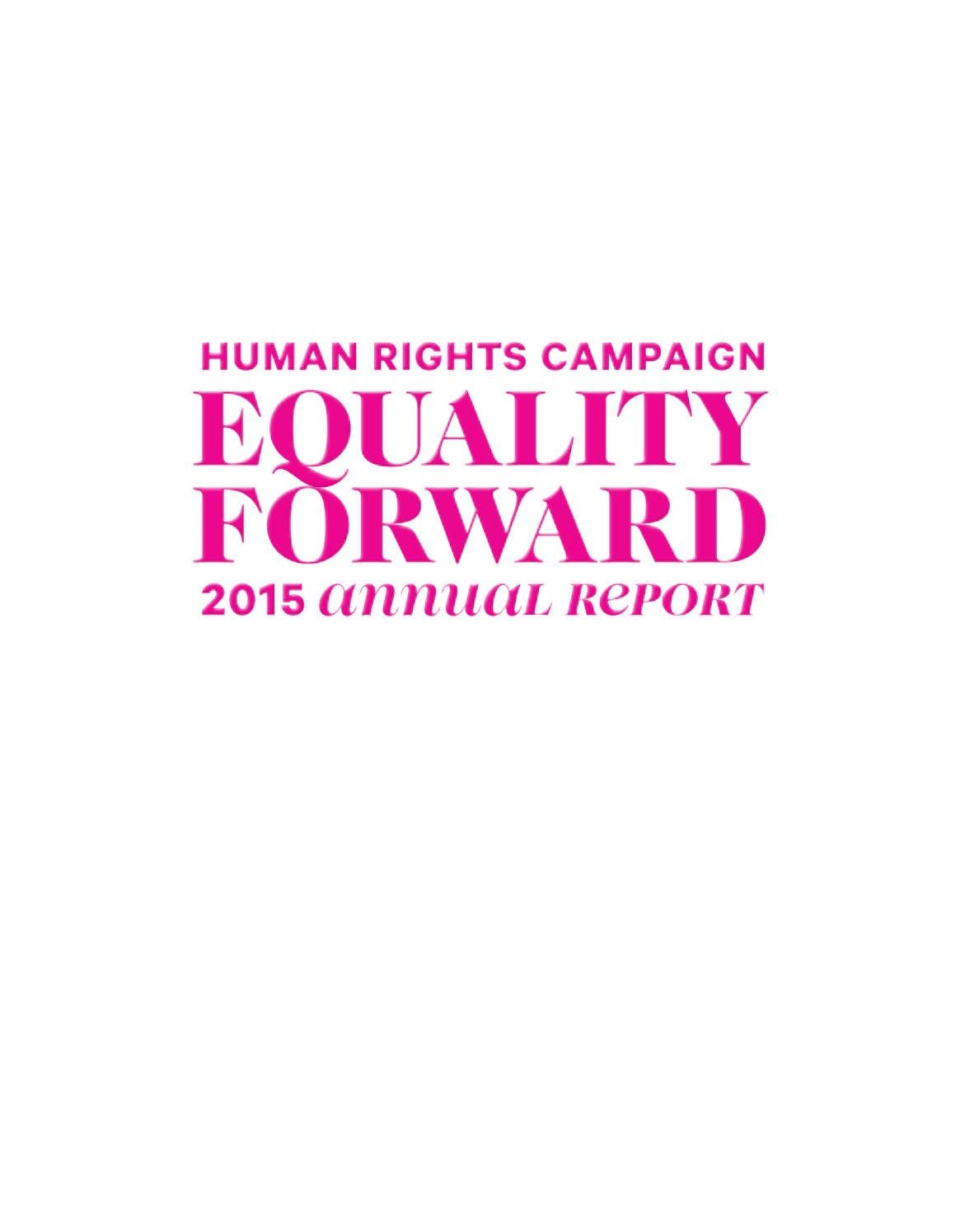 Human Rights Campaign Statistics Human Rights Campaign 2015 Annual Report by Human Rights Campaign - Issuu