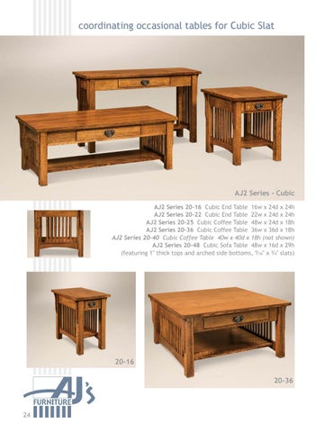 2016 AJ's 家具目录 / 客厅 / E & G Amish Furniture 第 24 页