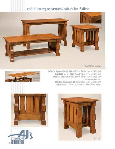 2016 AJ's 家具目录 / 客厅 / E & G Amish Furniture 第 8 页