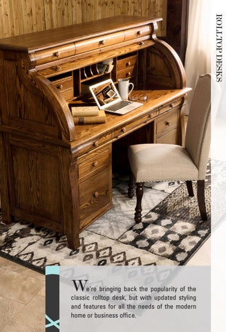 E & G Amish Furniture 2016 E&I Woodworking Rolltop 书桌 目录 / Rolltops / 第 5 页
