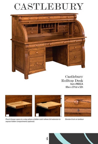 E & G Amish Furniture 2016 E&I Woodworking Rolltop 书桌 目录 / Rolltops / 第 6 页