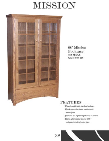 E & G Amish Furniture 2016 E&I Woodworking 书柜 目录 / Bookcases / 第 5 页