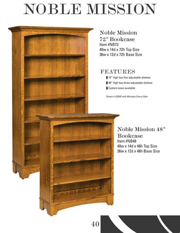 E & G Amish Furniture 2016 E&I Woodworking 书柜 目录 / Bookcases / 第 7 页