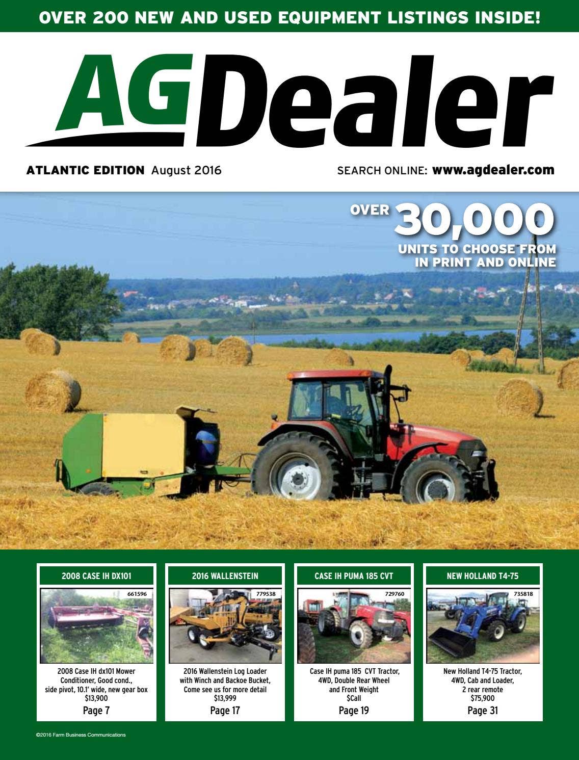 AGDealer Atlantic Edition, August 2016 by Farm Business Communications ...