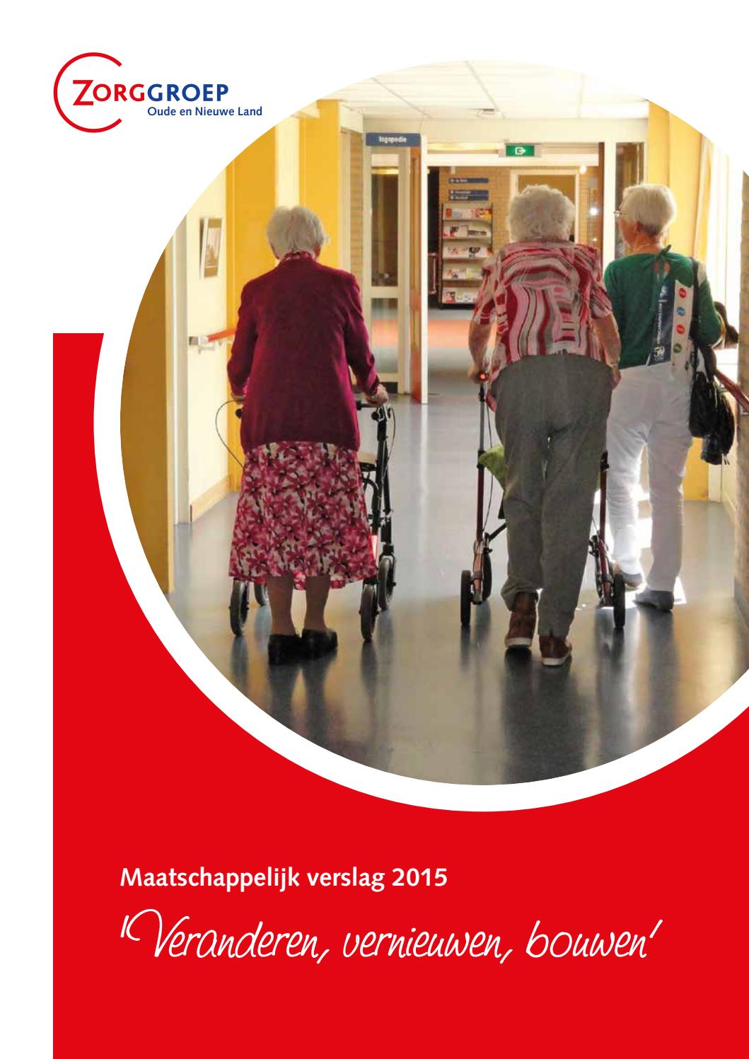 Maatschappelijk jaarverslag 2015 Oude en Nieuwe Land by