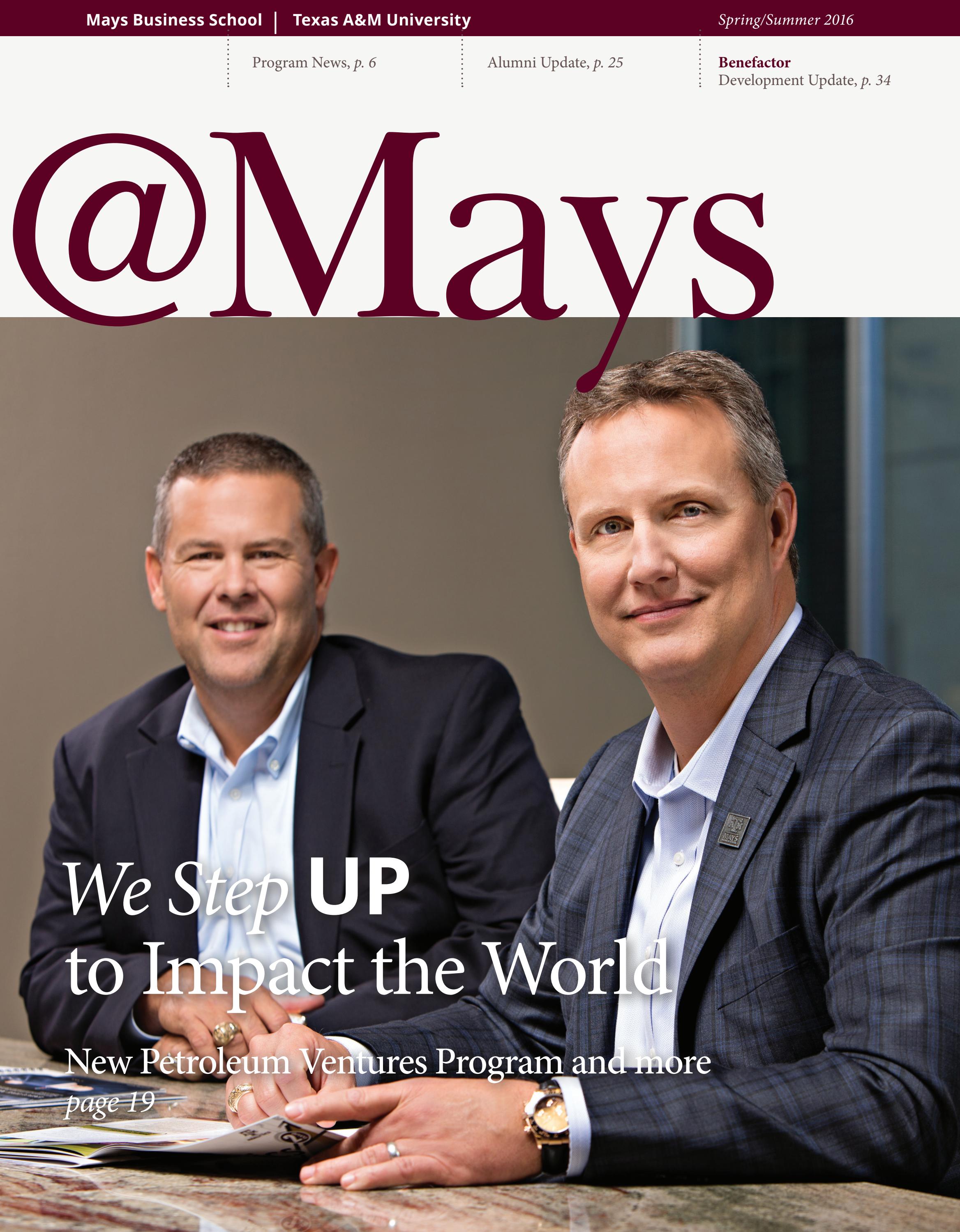 Mays Magazine - Spring/Summer 2016 by Mays Business School - Issuu