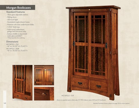 E & G Amish Furniture 2016 水晶 Valley Hardwoods 书柜 目录 / Bookcases / 第 10 页