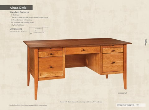 E & G Amish Furniture 2016 水晶 Valley Hardwoods 书桌 目录 / Desks / 第 4 页