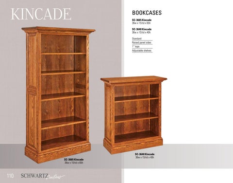 E & G Amish Furniture 2016 Schwartz Creations 书柜 目录 / Bookcases / 第 10 页