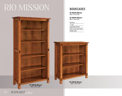 E & G Amish Furniture 2016 Schwartz Creations 书柜 目录 / Bookcases / 第 12 页