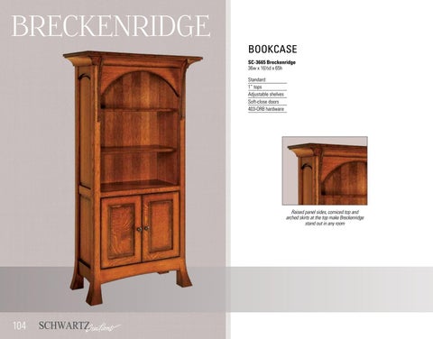 E & G Amish Furniture 2016 Schwartz Creations 书柜 目录 / Bookcases / 第 4 页